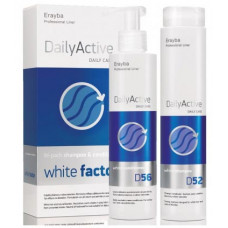 ERAYBA D52/D56 WHITE FACTOR SET Набір Шампунь 250 мл + Кондиціонер 200 мл для сивого і освітленого в Набори косметики для волосся