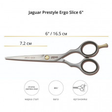 Ножиці перукарські прямі Jaguar Prestyle Ergo Slice (6.0) (82060) JAGUAR