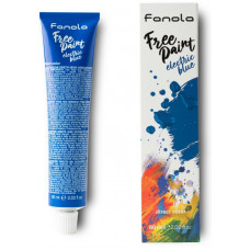 Крем-краска безаммиачная прямого действия Fanola Free Paint Electric Blue (60 мл) Fanola Free Paint - Крем-фарба безаміачна прямої дії