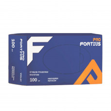 Рукавички нітрилові неопудрені фіолетові Nutouch Fortius Pro L (100шт) Fortius Pro