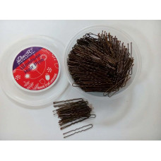 Гренадлі для волосся коричневі "ДенІС professional" (5см) (650шт)