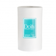 Рушники одноразові гладкі в рулоні білі Doily (35х70) (100шт) Doily