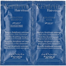Зразок шампунь+маска для пошкодженого волосся Fanola Keraterm (2х15мл)